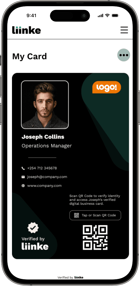 Verified digital business card